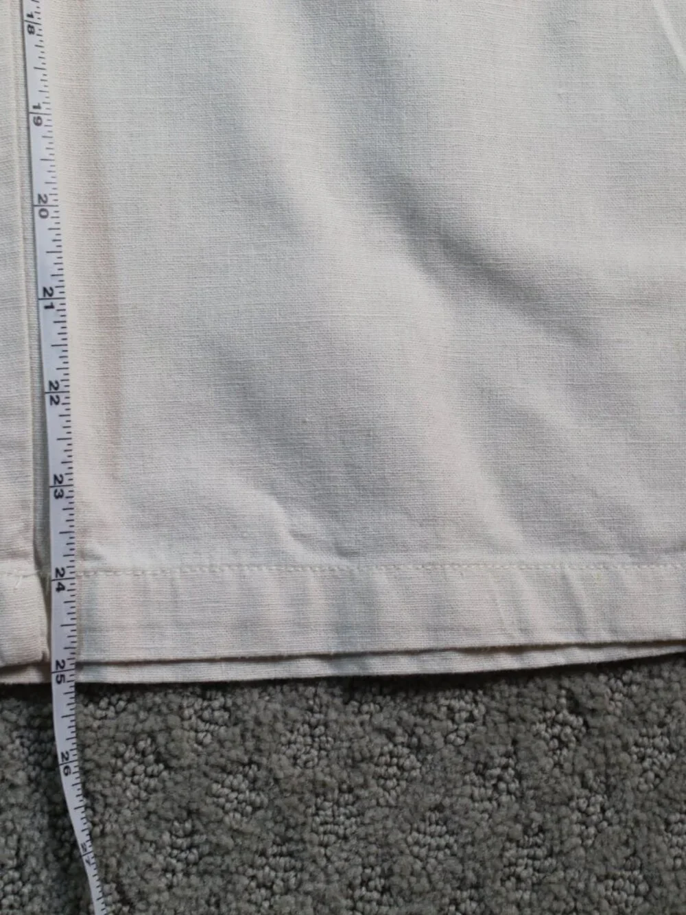 J Crew Pants Women’s 12 Off White Linen Cotton Wide Leg Career